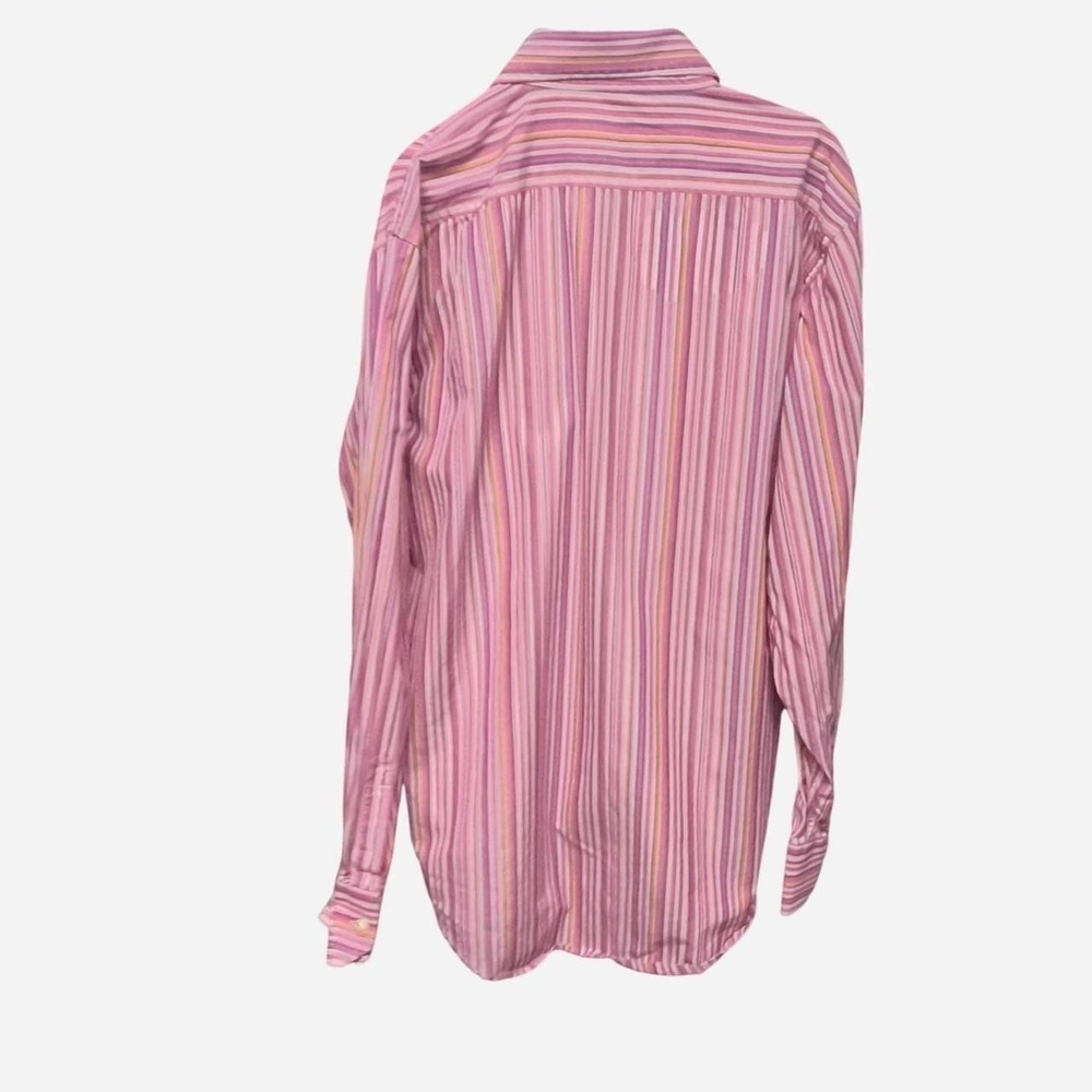 Ralph Lauren Pink Striped Button-Up Shirt Size Medium - Picture 3 of 6